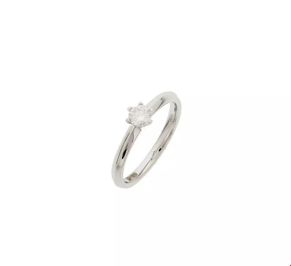 Huiscollectie Ring Diamant 0.25ct H SI Witgoud