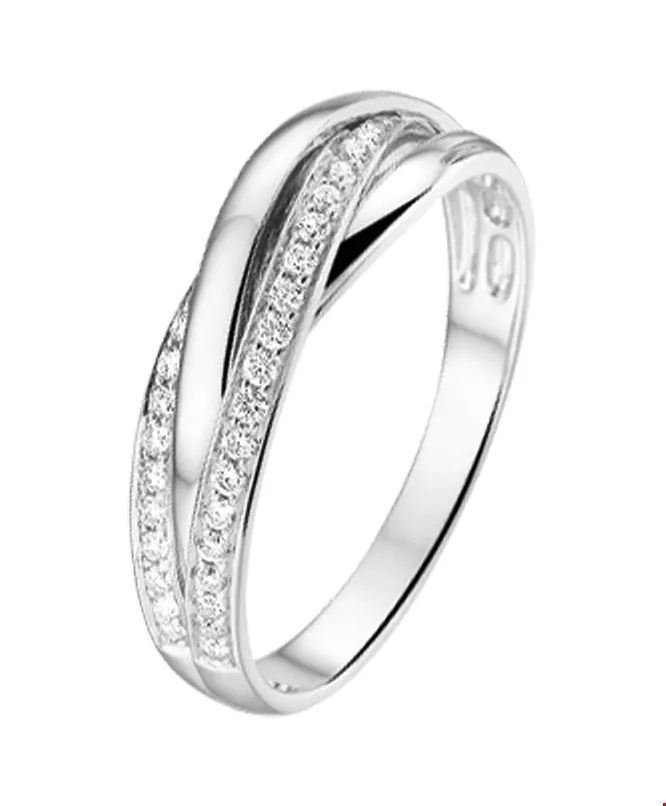 Huiscollectie Ring Diamant 0.21ct H SI Witgoud