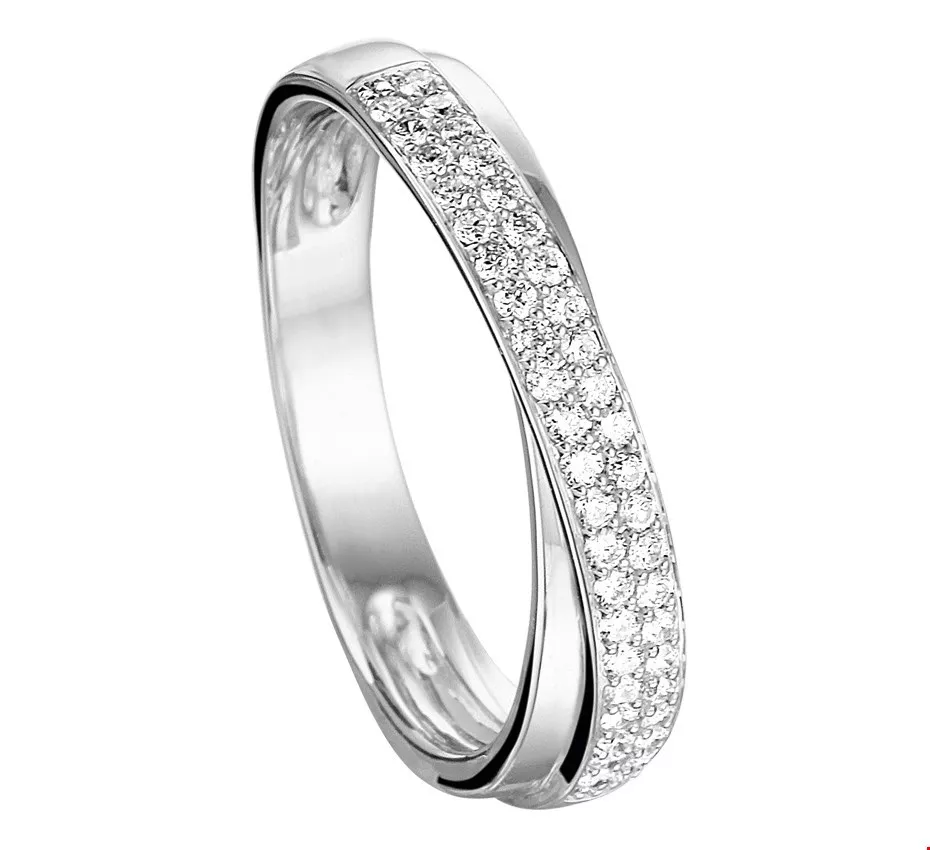 Huiscollectie Ring Diamant 0.29ct H SI Witgoud