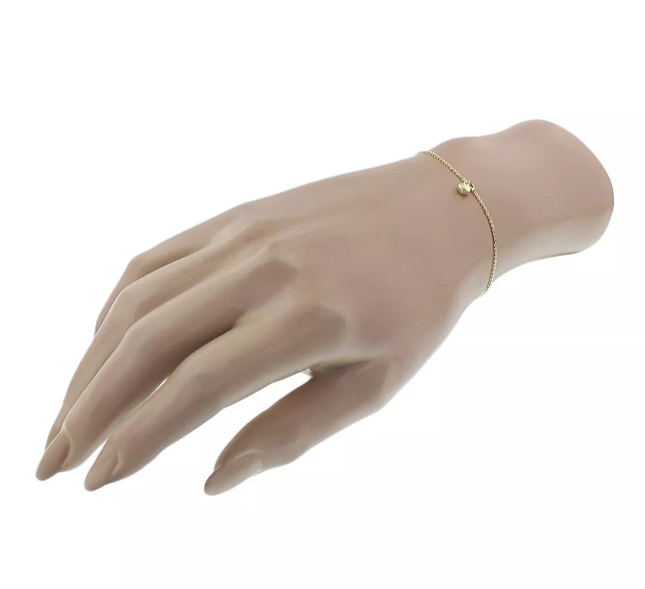 Huiscollectie Armband Goud Hart 1,0 mm 16,5 - 18,5 cm