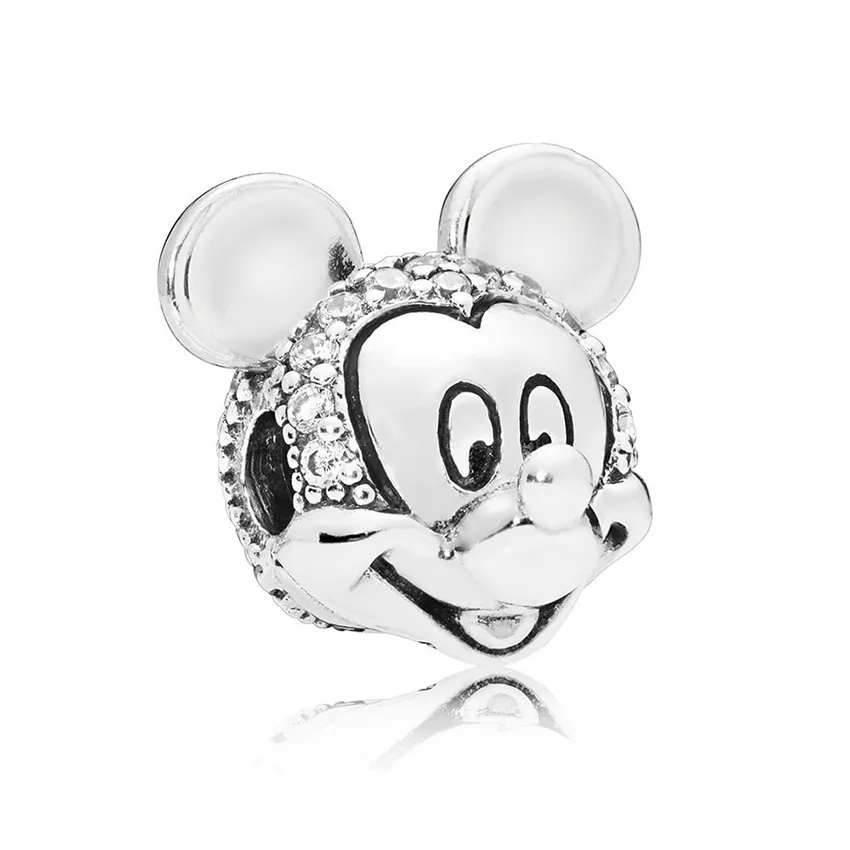 Pandora Disney 797495CZ  Bedel Clip-Stopper Mickey's Portrait zilver