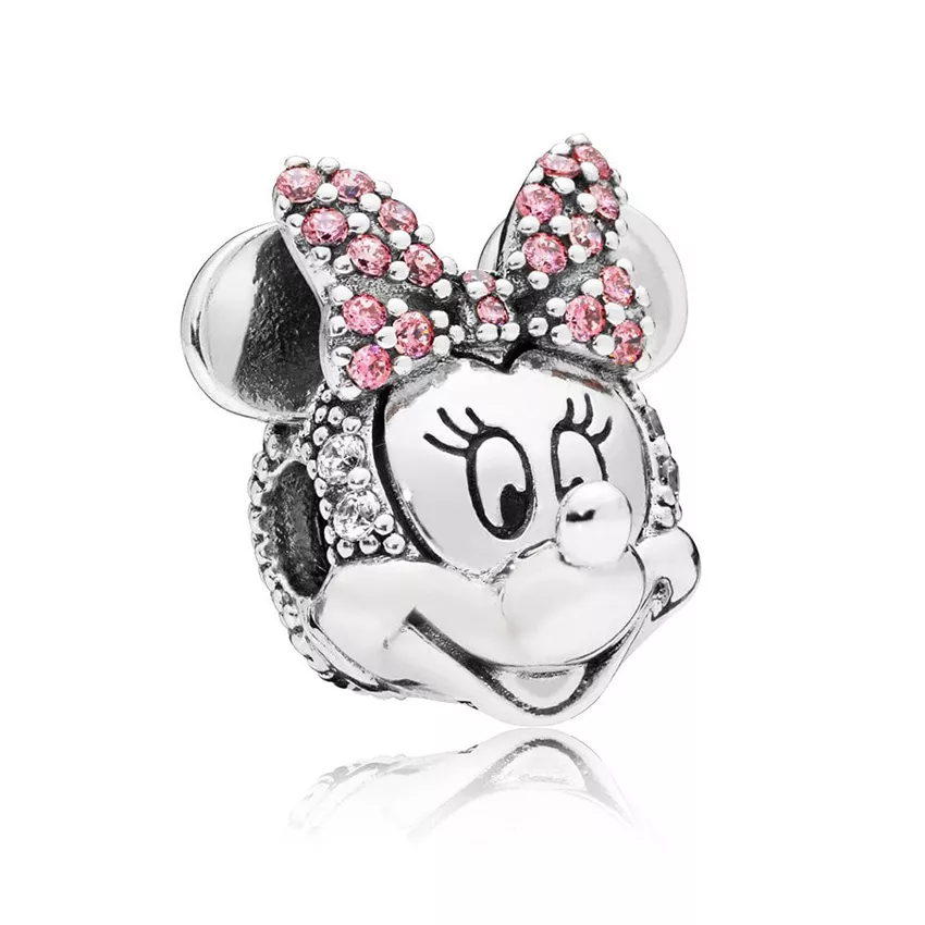 Pandora Disney 797496CZS Bedel Clip-Stopper Minnie's Portrait zilver