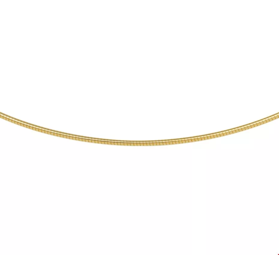 Huiscollectie 4004083 Collier Geelgoud Omega Rond 1,25 mm x 45 cm lang