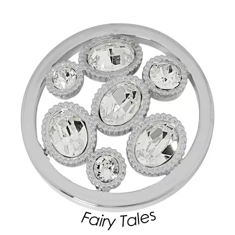 Quoins Disk Fairy Tails staal zilverkleurig Large QMOK-14L-E-CC