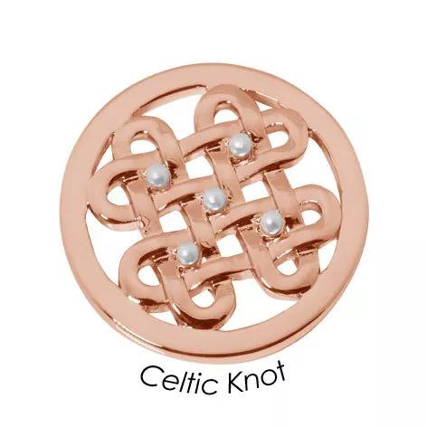Quoins Disk QMB-62M-R Celtic Knot staal rosekleurig (M) 