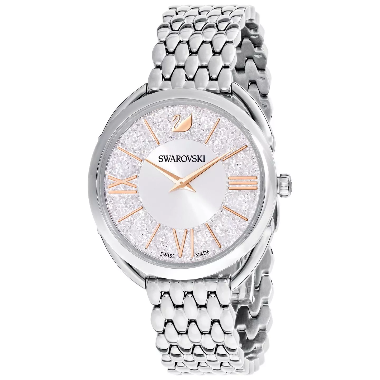Swarovski 5455108 Horloge Crystalline Glam zilver- en rosekleurig 35 mm