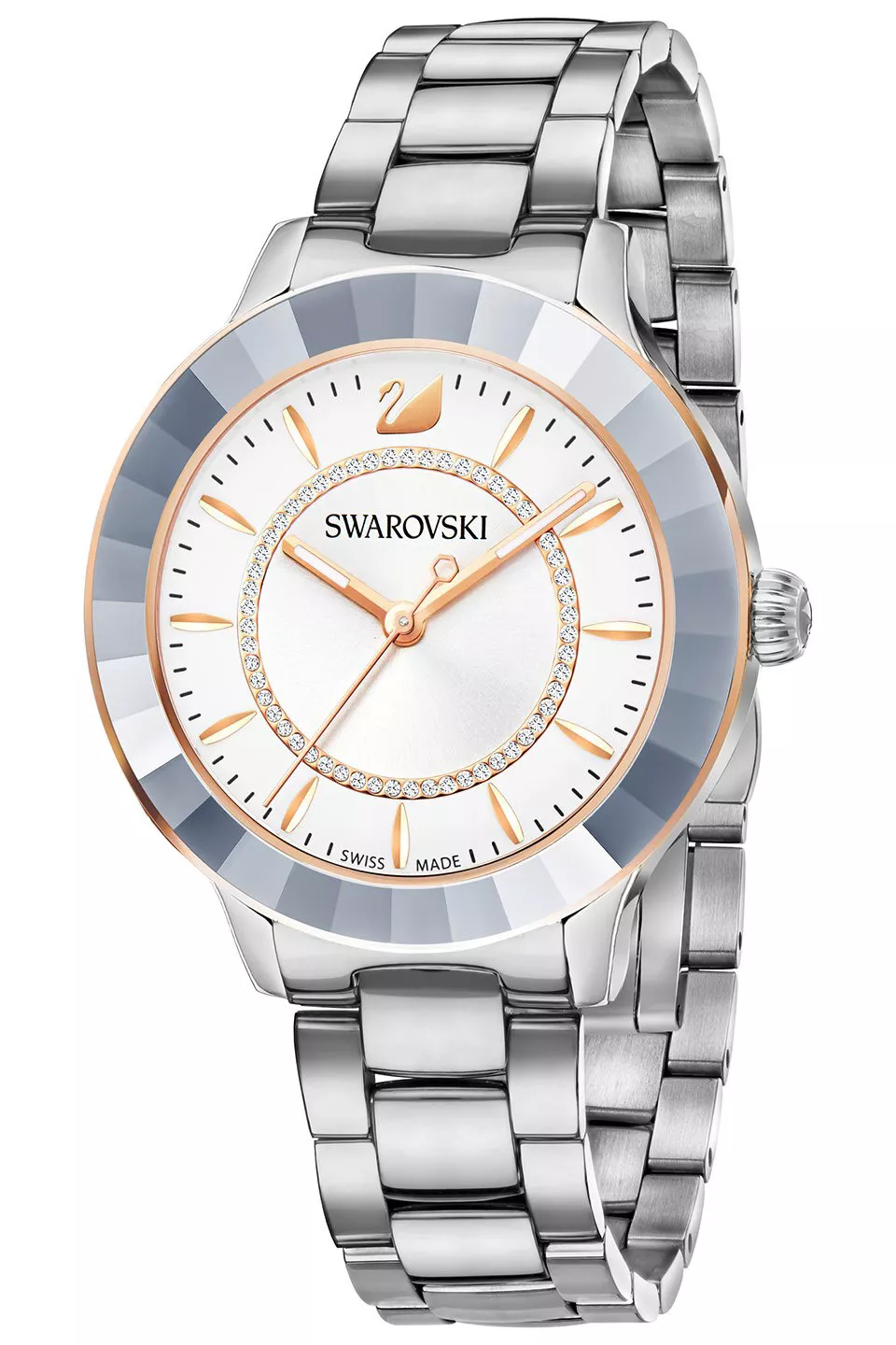Swarovski 5414429 Horloge Octea Lux zilver- en rosekleurig 39 mm