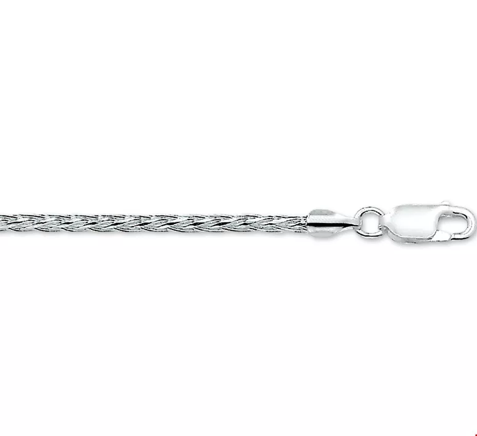 Armband Zilver Vossestaart 2,0 mm x 19 cm lang
