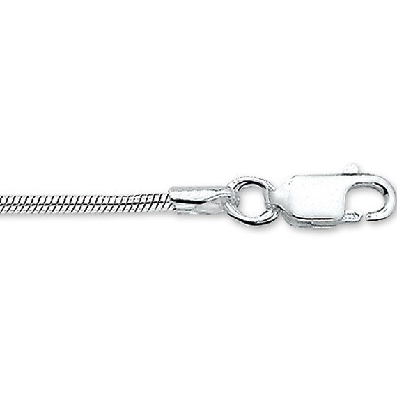 Detecteren Classificeren haspel Zilveren Ketting Slang Rond 1,6 mm x 45 cm | Trendjuwelier
