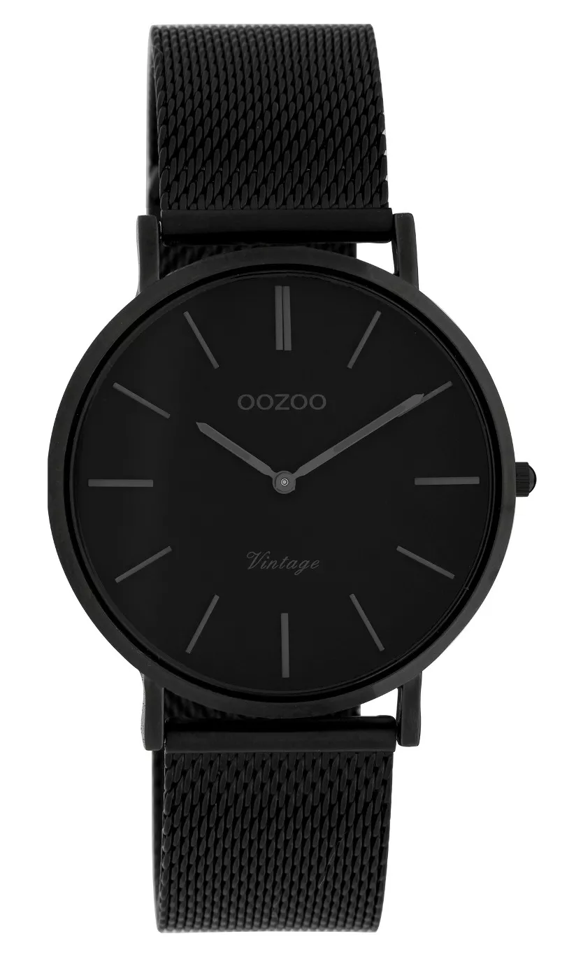 OOZOO C9934 Horloge staal/mesh Black 36 mm