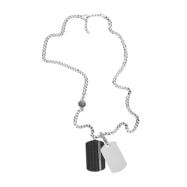 Diesel DX1040040 Double Dog tag Herencollier 60+5 cm