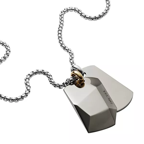 Diesel DX1143040 Double Dogtags Herencollier