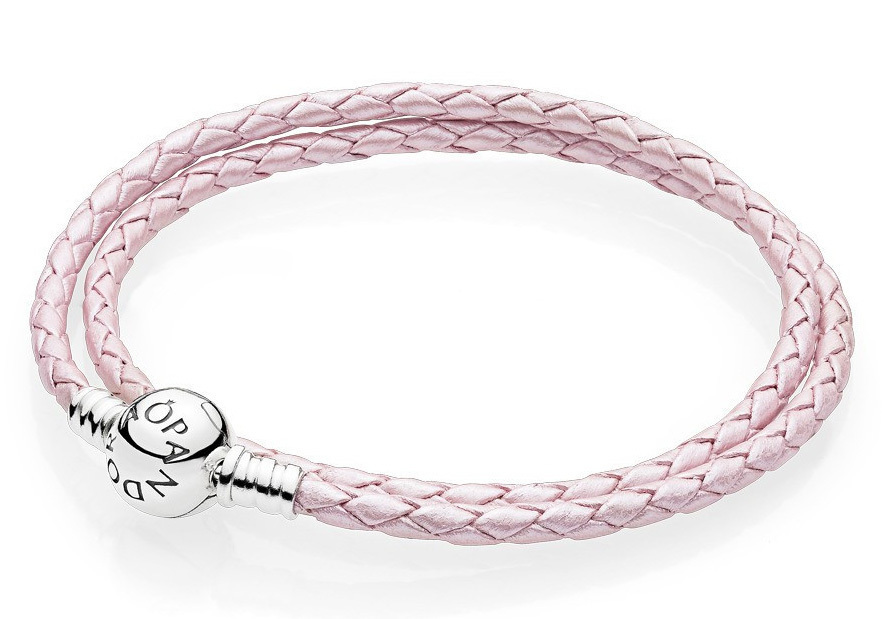 het internet binnen Kan worden berekend Pandora 590745CMP Armband zilver-leder Roze | Trendjuwelier