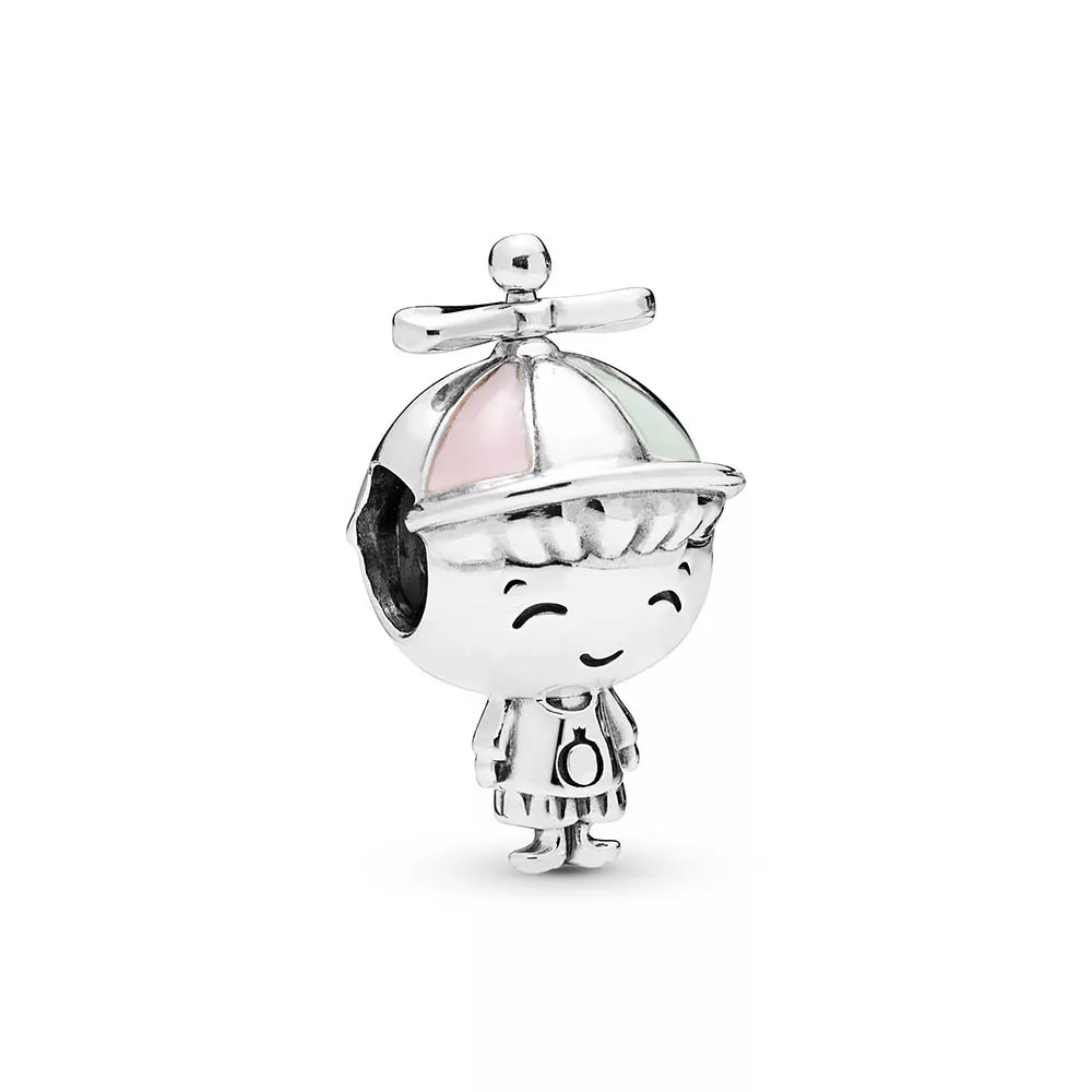 Pandora 798015ENMX zilveren Bedel Hat Boy