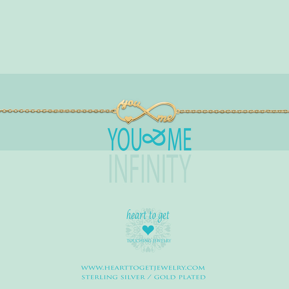 Notitie Verdraaiing plakband Heart To Get B186IYM13g Armband Infinity You & Me..