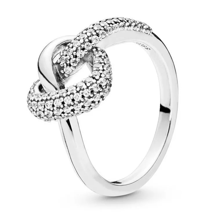 Pandora 198086CZ Ring zilver Knotted Heart