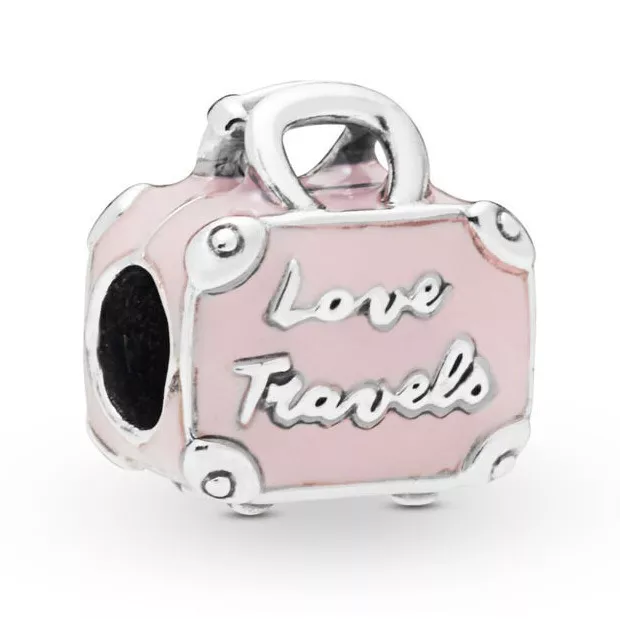Pandora 798063EN124 zilveren Bedel Pink Travel Bag