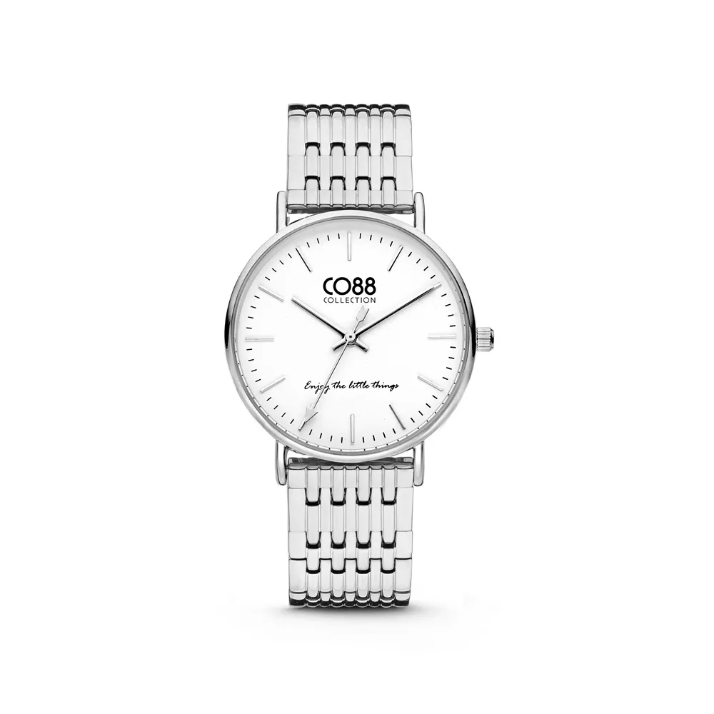 CO88 Collection 8CW 10070 Horloge - Stalen band - zilverkleurig - Ø 36 mm