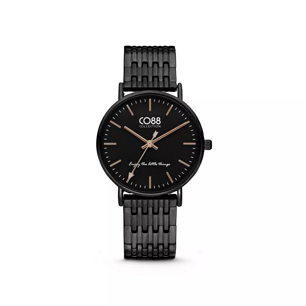 CO88 8CW 10075 Horloge - Stalen band - zwart -  36 mm