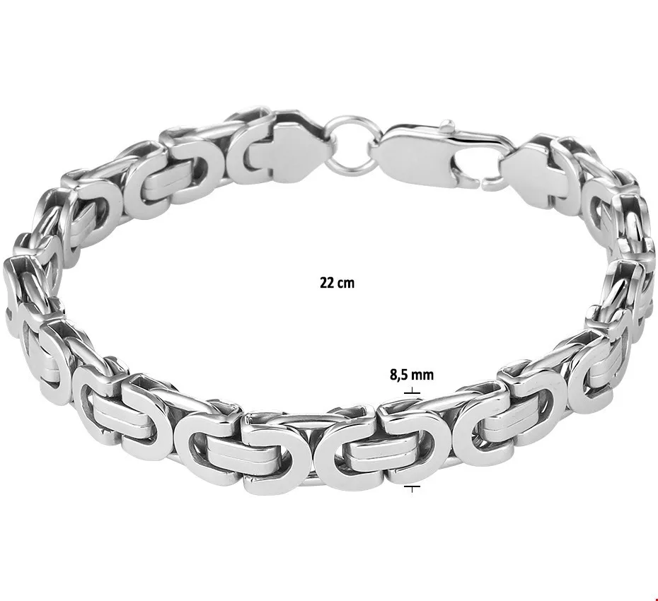 Huiscollectie Armband Staal Konings 8,5 mm 22 cm