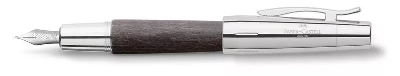 Vulpen Faber-Castell FC-148220 E-motion chroom/ zwart perenhout M