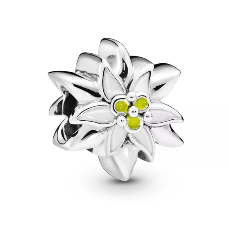 Pandora 798243ENMX Bedel zilver Edelweiss Flower