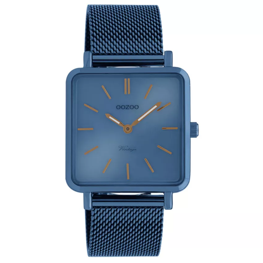 OOZOO C20012 Horloge Vintage blauw 29 x 29 mm