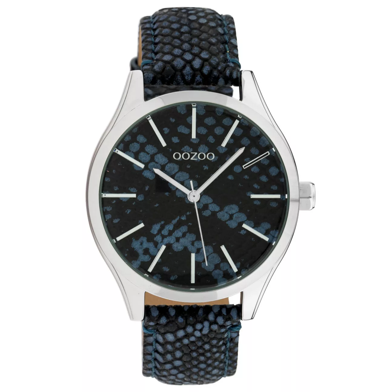 OOZOO C10434 Horloge Timepiece Collection Dark Blue Snake 42 mm