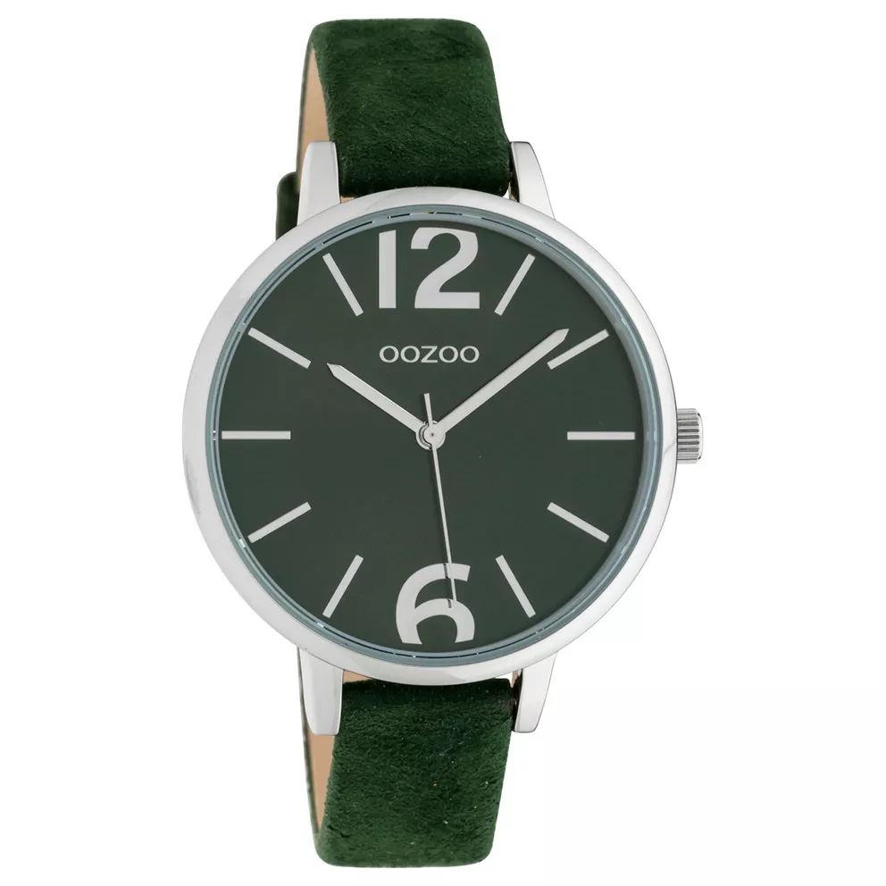 OOZOO C10436 Horloge Timepiece Collection Dark Green Velvet 42 mm