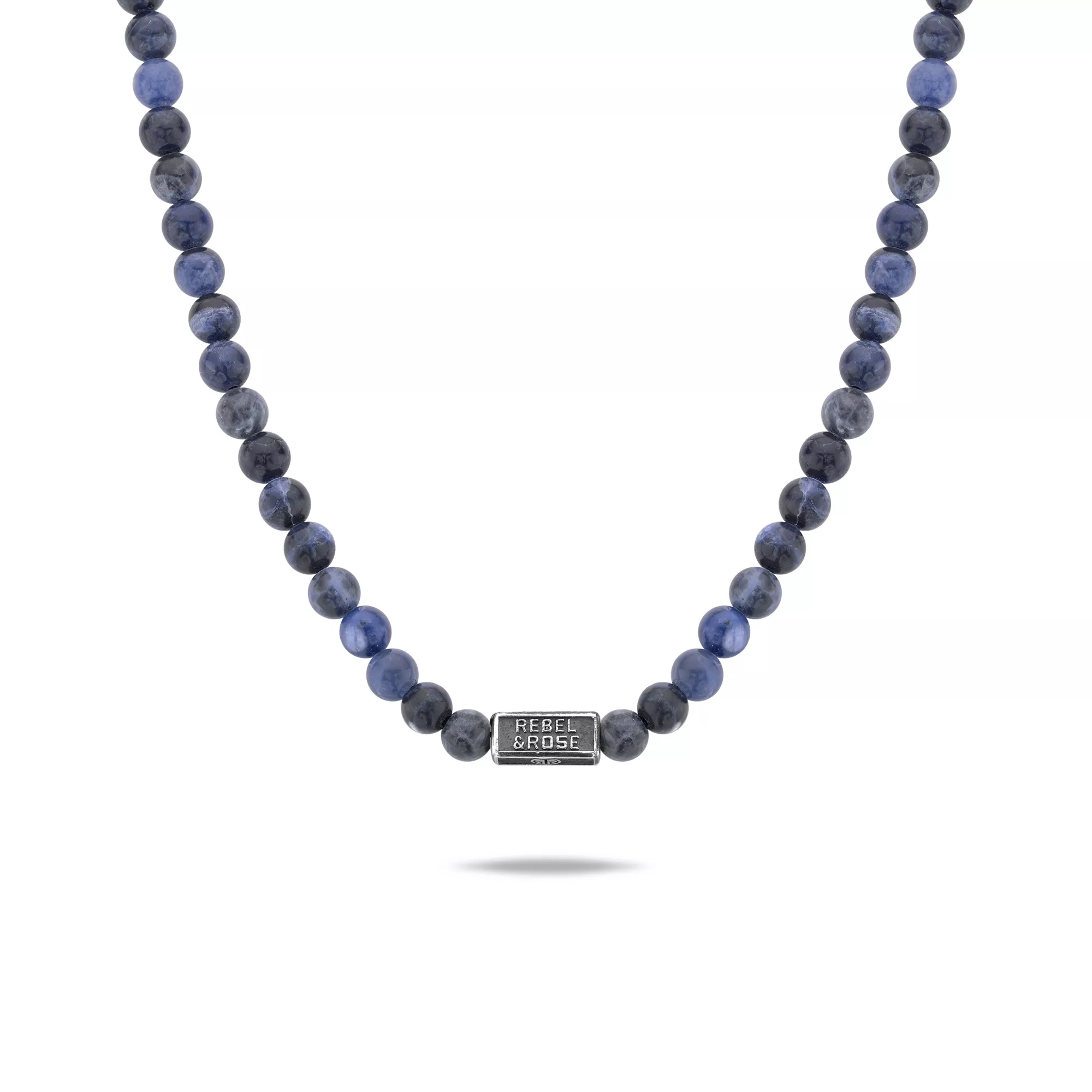 Rebel and Rose RR-NL014-S-70 Ketting Beads Midnight Blue 6 mm 70 cm