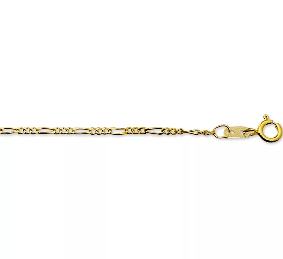 Armband Goud Figaro 1,6 mm x 18 cm lang