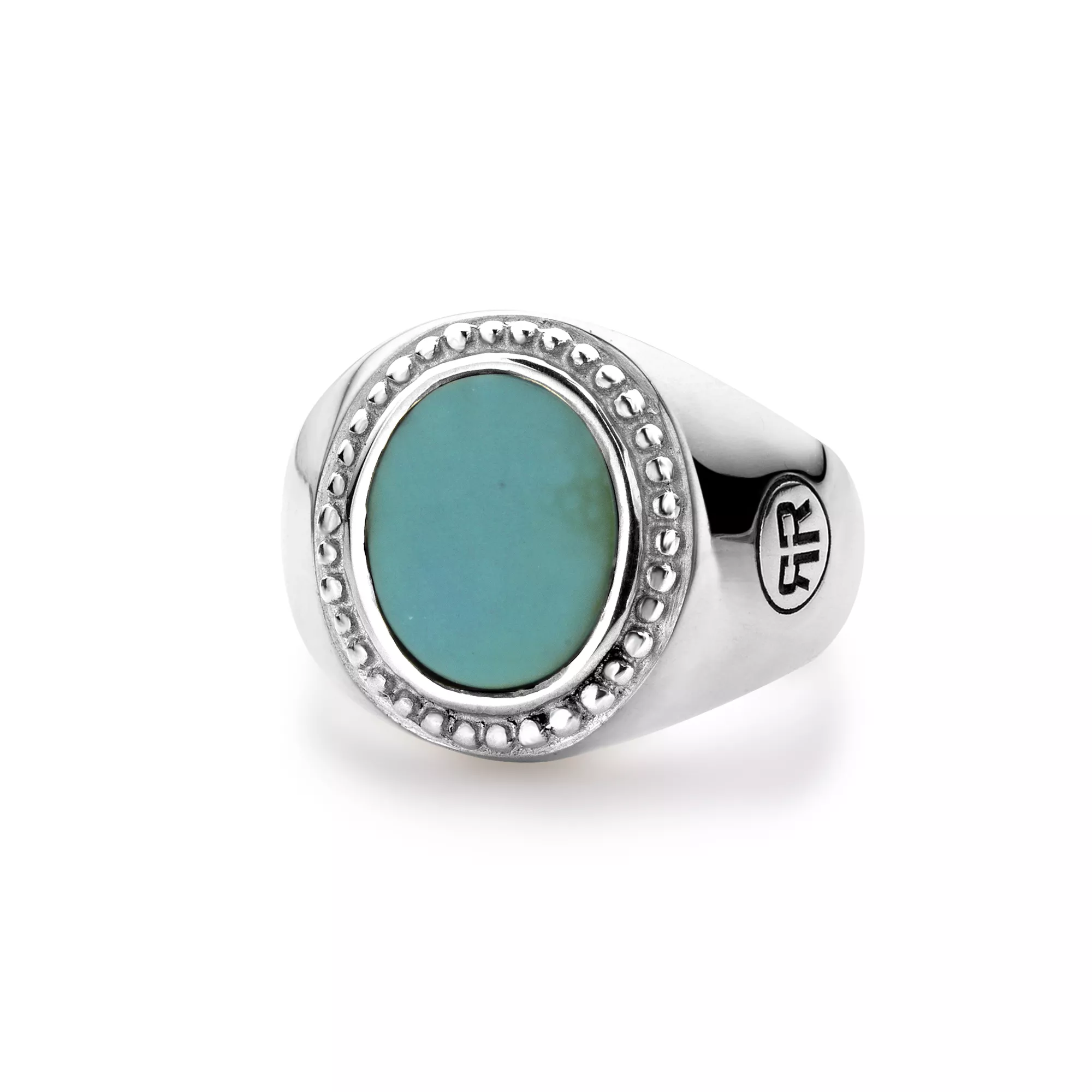 Rebel and Rose RR-RG019-S Ring Women Oval Turquoise zilver