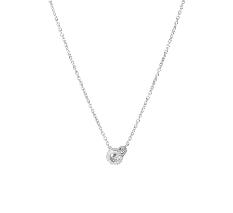 Huiscollectie 4105293 Collier Witgoud Diamant 0.05ct H SI 1,0 mm 39-40,5-42 cm