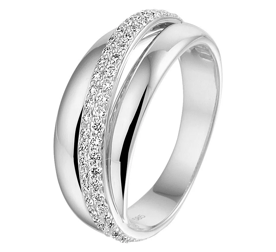 Huiscollectie Ring Diamant 0.47ct H SI Witgoud