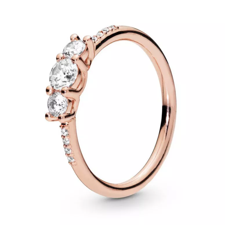Pandora Rose 186242CZ Ring zilver Sparkling Elegance rosekleurig