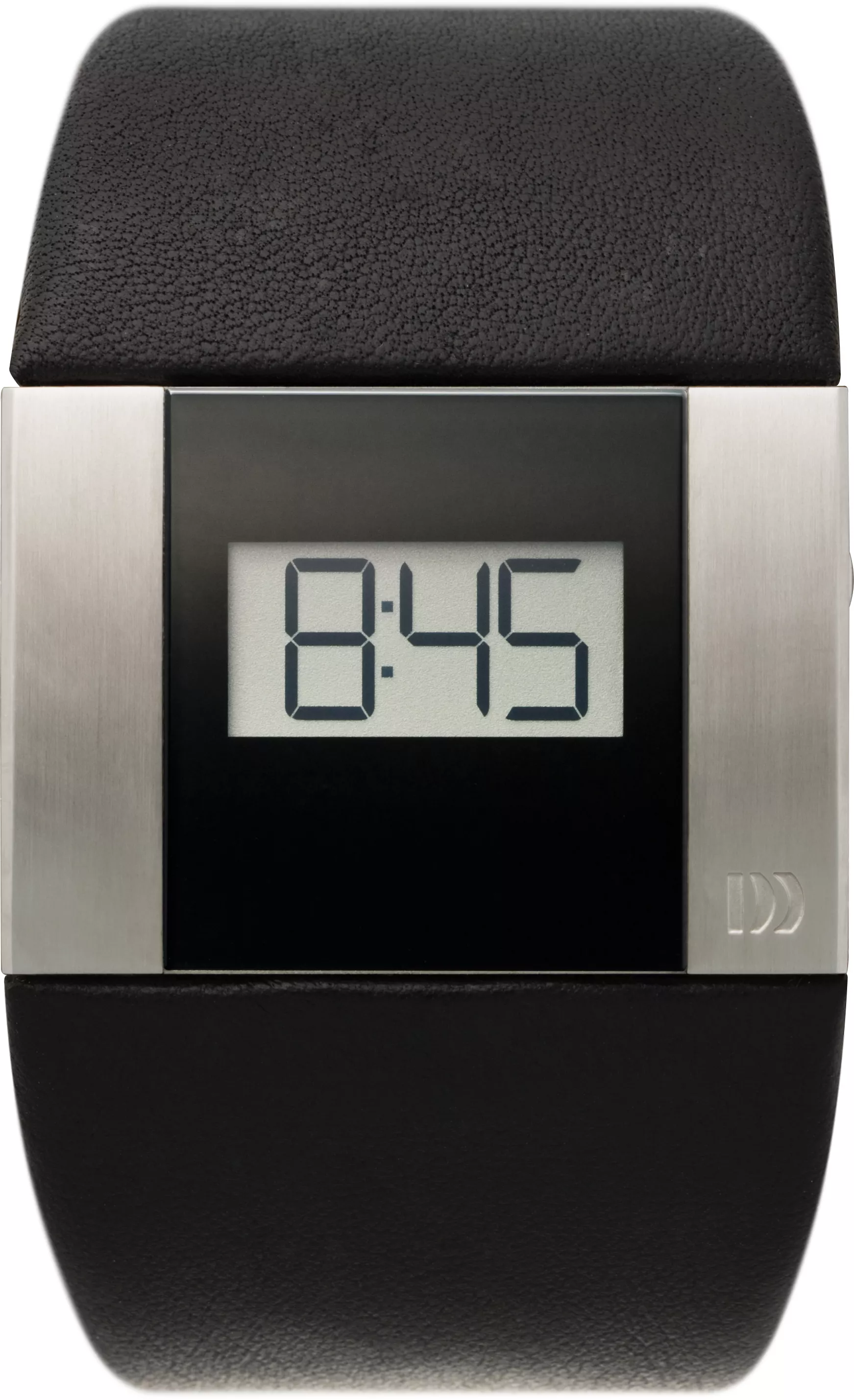 Danish Design IQ12Q784 Horloge Digitaal staal-leder zilverkleurig-zwart 42 mm
