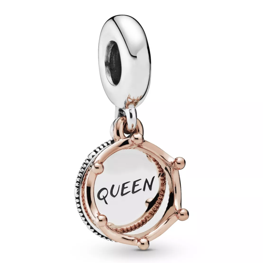 Pandora Rose 788255 Hangbedel zilver-rosékleurig Queen and Regal Crown