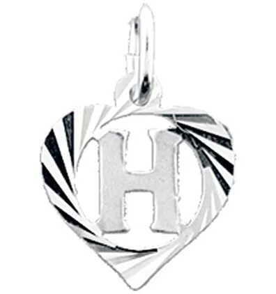 Huiscollectie Hanger Zilver Letter H Hart
