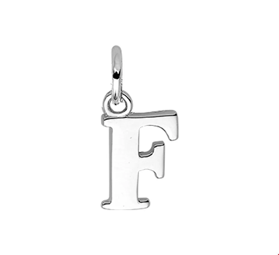 Huiscollectie Hanger Zilver Letter F