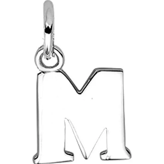 Huiscollectie Hanger Zilver Letter M