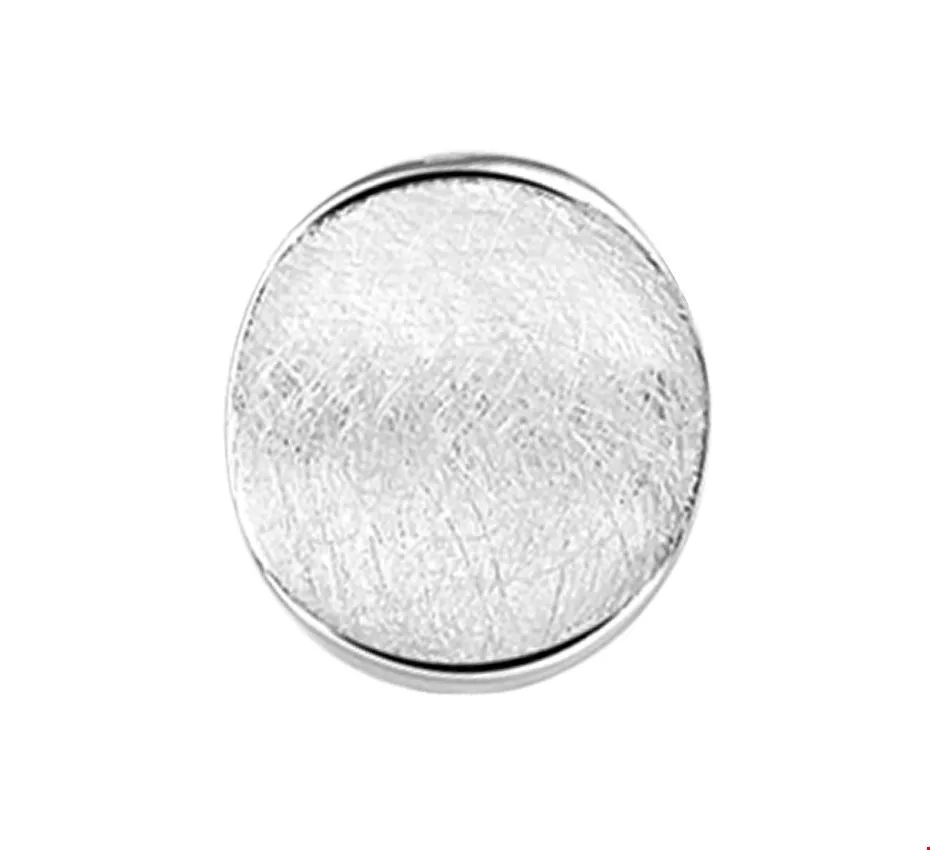 Huiscollectie Hanger zilver gerhodineerd gescratcht 13 x 11,5 mm