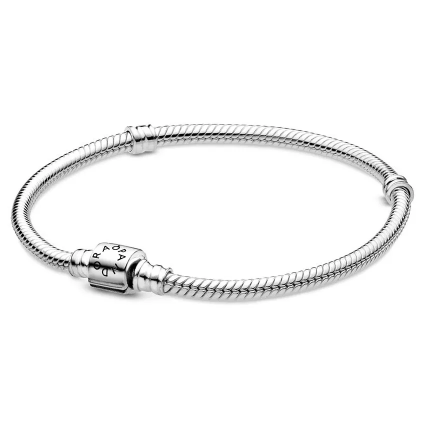 Pandora Moments 598816C00 Armband zilver Snake Barrel Clasp