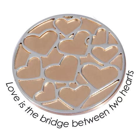 Quoins QMOD-L-07-R Munt Love is the bridge between two heart Large