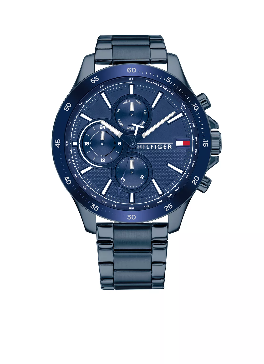 Tommy Hilfiger TH1791720 Horloge Bank staal blauw 46 mm