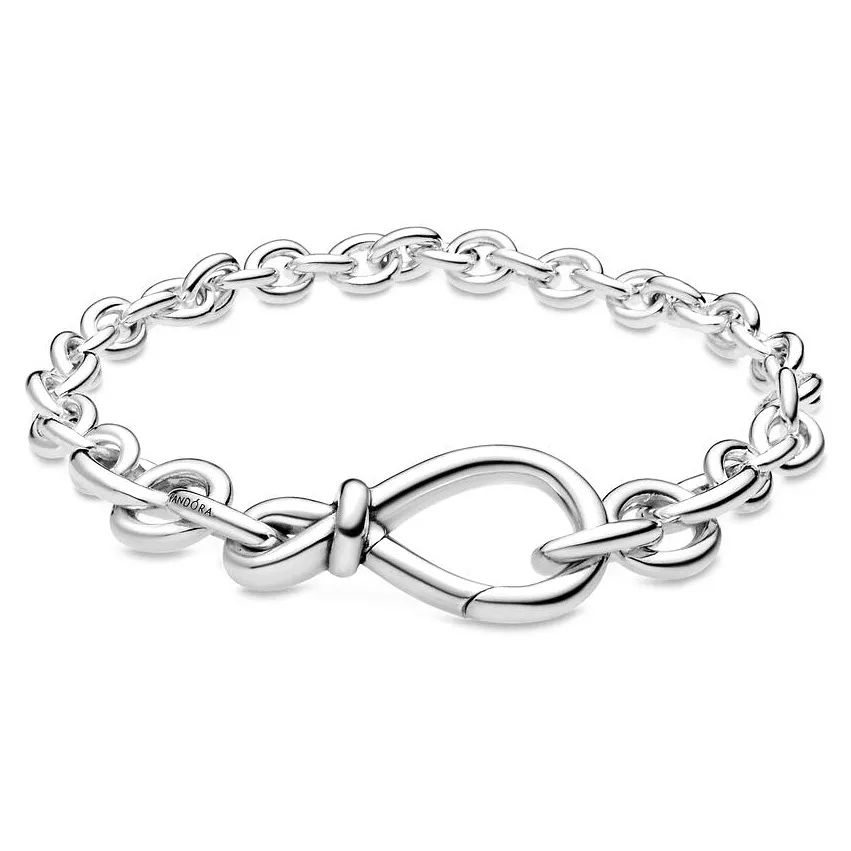 Pandora 598911C00-1 Armband Chunky Infinity Knot zilver