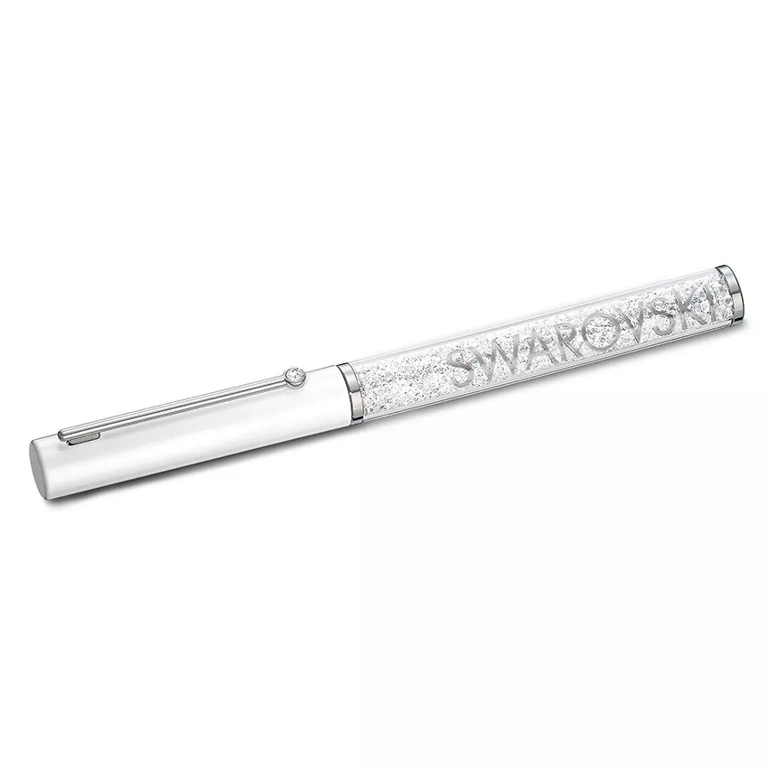 Swarovski 5568761 Ballpoint Crystalline Gloss zilverkleurig-wit 13,2 x 1,1 cm