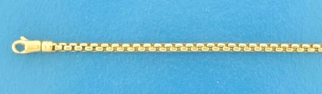 Armband Goud Venetiaans Bol 2,5 mm breed en 19 cm lang