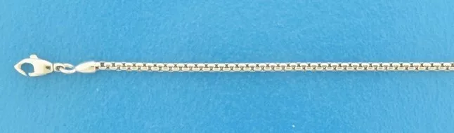 Armband Witgoud Venetiaans Bol 1,7 mm breed en 18 cm lang