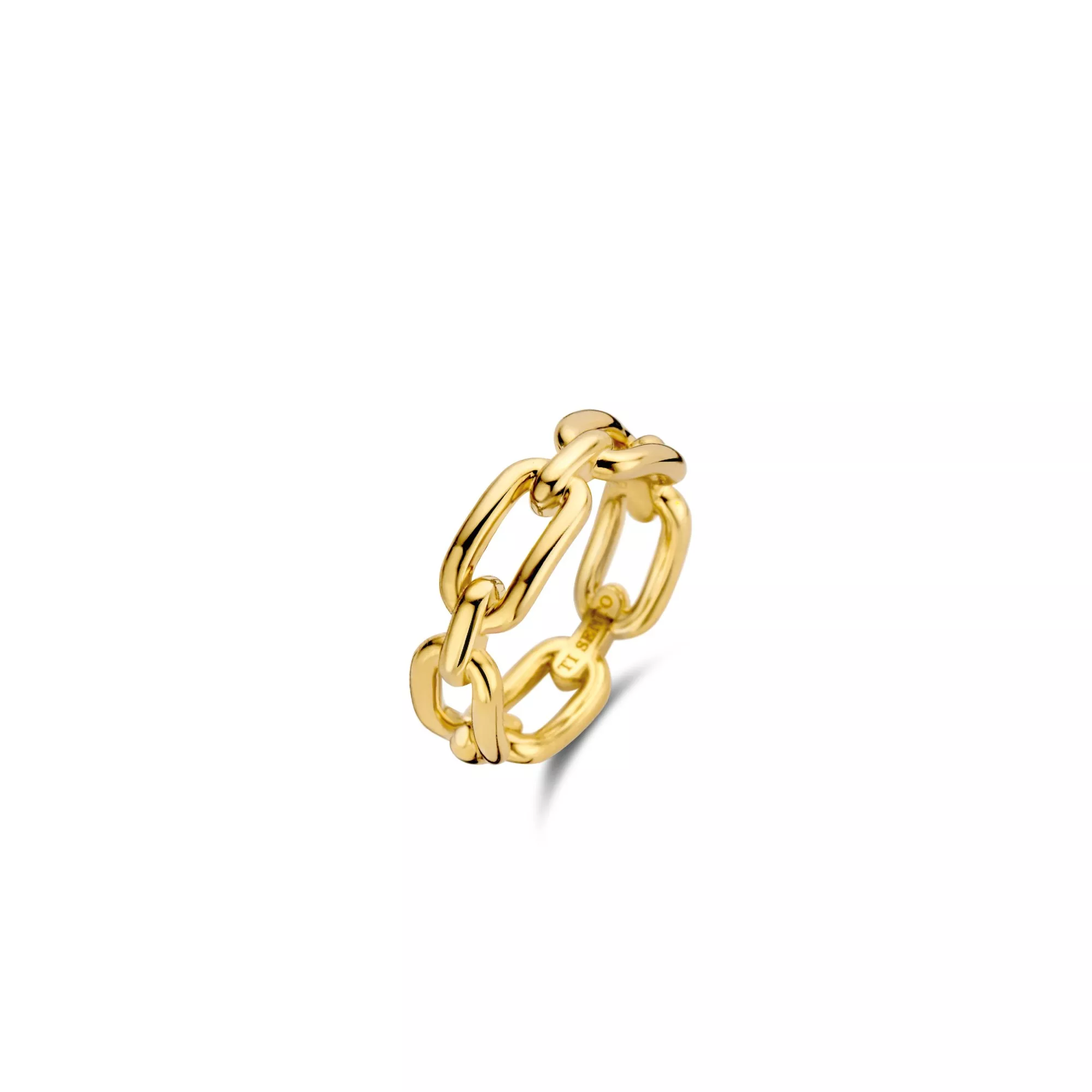 TI SENTO - Milano Ring 12205SY Zilver gold plated Maat 48
