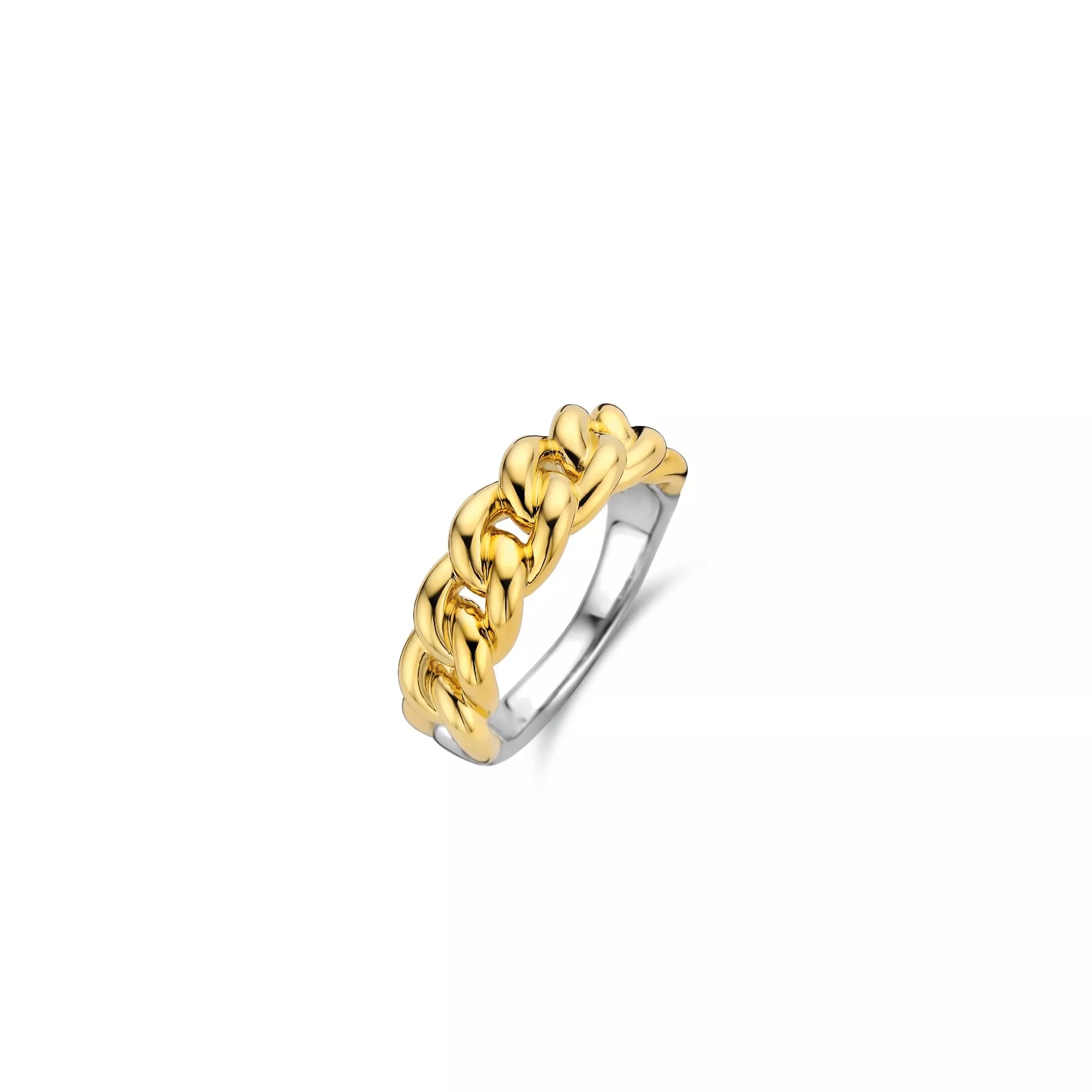TI SENTO - Milano Ring 12209SY Zilver gold plated Maat 48